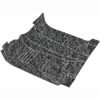 84-89 MUSTANG ACC MASS BACK FLOOR CARPET FOR COUPE & HATCHBACK, DARK GRAY/SVO GRAY/SMOKE GRAY     