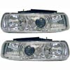 99-02 HEADLIGHT SET, PROJECTOR, SILVERADO - CHROME                                                