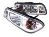 87-93 MUSTANG ONE PIECE CHROME HEADLIGHTS       