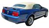 05-09 MUSTANG CAMEL/TAN SAILCLOTH CONVERTIBLE TOP AND WINDOW                                      