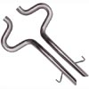 1987-93 Mustang 5.0L Lx 2.5" Flowmaster Aluminized Tailpipes With 2.5" Stainless Tips, Also Fits 93 Cobra And 86 Gt