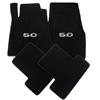 2011 MUSTANG BLACK FLOOR MATS W/ 5.0 LOGO       