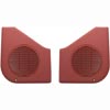 87-93 MUSTANG SCARLET RED DOOR SPEAKER GRILLES, SOLD AS PAIR                                      