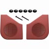 87-93 MUSTANG SCARLET RED DOOR SPEAKER GRILLE KIT                                                 