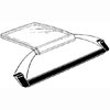81-88 MUSTANG RH T-TOP TO DOOR GLASS WEATHERSTRIP                                                 