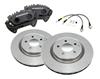 94-04 MUSTANG COBRA FRONT 13" BRAKE ROTOR KIT WITH GRAY BRAKE CALIPERS                            