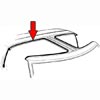 87-88 MUSTANG RH T-TOP TO BODY WEATHERSTRIP                                                       