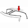 87-88 MUSTANG LH T-TOP TO BODY WEATHERSTRIP                                                       