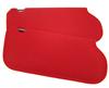 87-92 MUSTANG SCARLET RED CLOTH SUN VISORS      