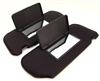 84-93 MUSTANG BLACK CLOTH SUN VISORS WITH MIRROR                                                  