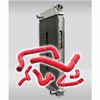 86-93 MUSTANG 5.0L RADIATOR KIT WITH RED SILICONE HOSE KIT FOR MANUAL TRANSMISSION                