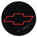 88-98 CHEVY TRUCK WHEEL CENTER CAP RED BOWTIE DECAL, 2" DIAMETER                                  