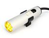 RAPTOR YELLOW LED MINI SHIFT LIGHT WITH SILVER HOUSING