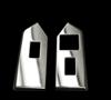 2010-2011 MUSTANG CONVERTIBLE POLISHED BILLET WINDOW SWITCH PLATES, NO LOGO                       
