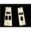 87-93 MUSTANG POLISHED BILLET COUPE/HATCHBACK WINDOW SWITCH PLATES, WITH UPR LOGO                 